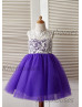 Lace Tulle Knee Length Flower Girl Dress Girl Holiday Dress